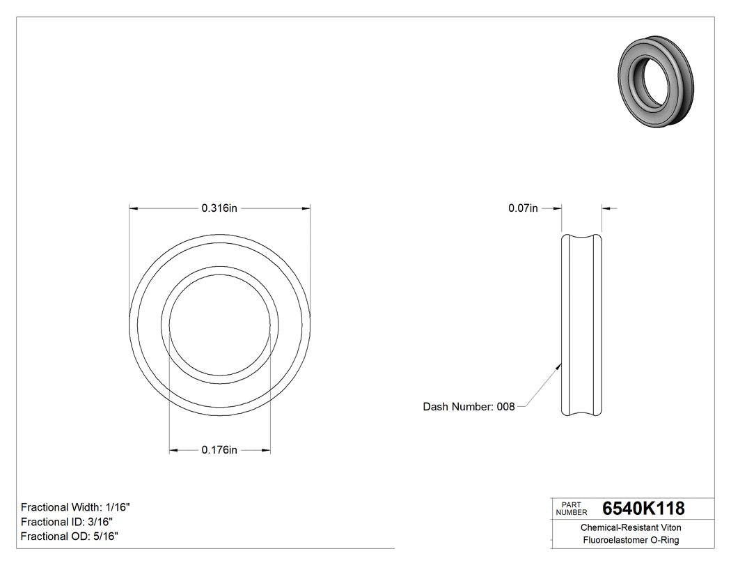 Technical drawing - 6540K118